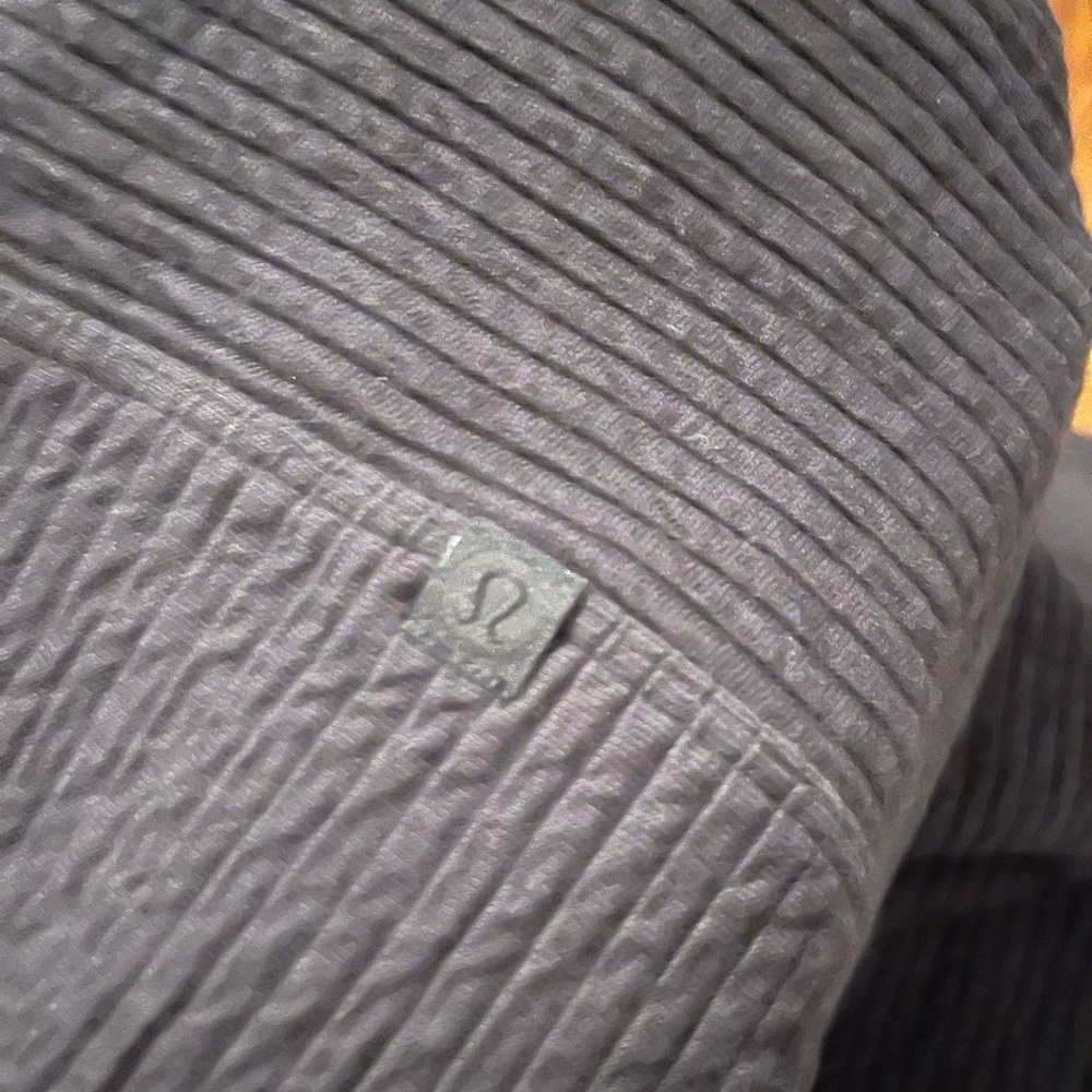 Lululemon Call for Cozy Black Ribbed Dress Size 4 - Picture 4 of 11